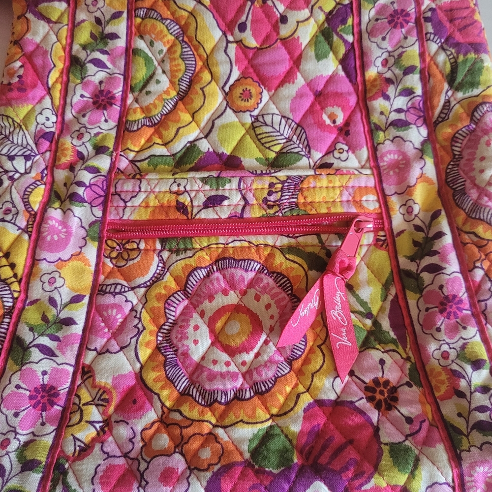 Vera Bradley Medium Size Pink Floral Crossbody - Picture 5 of 6